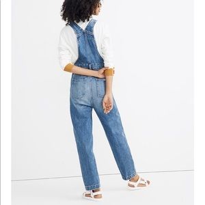 madewell straight leg overalls